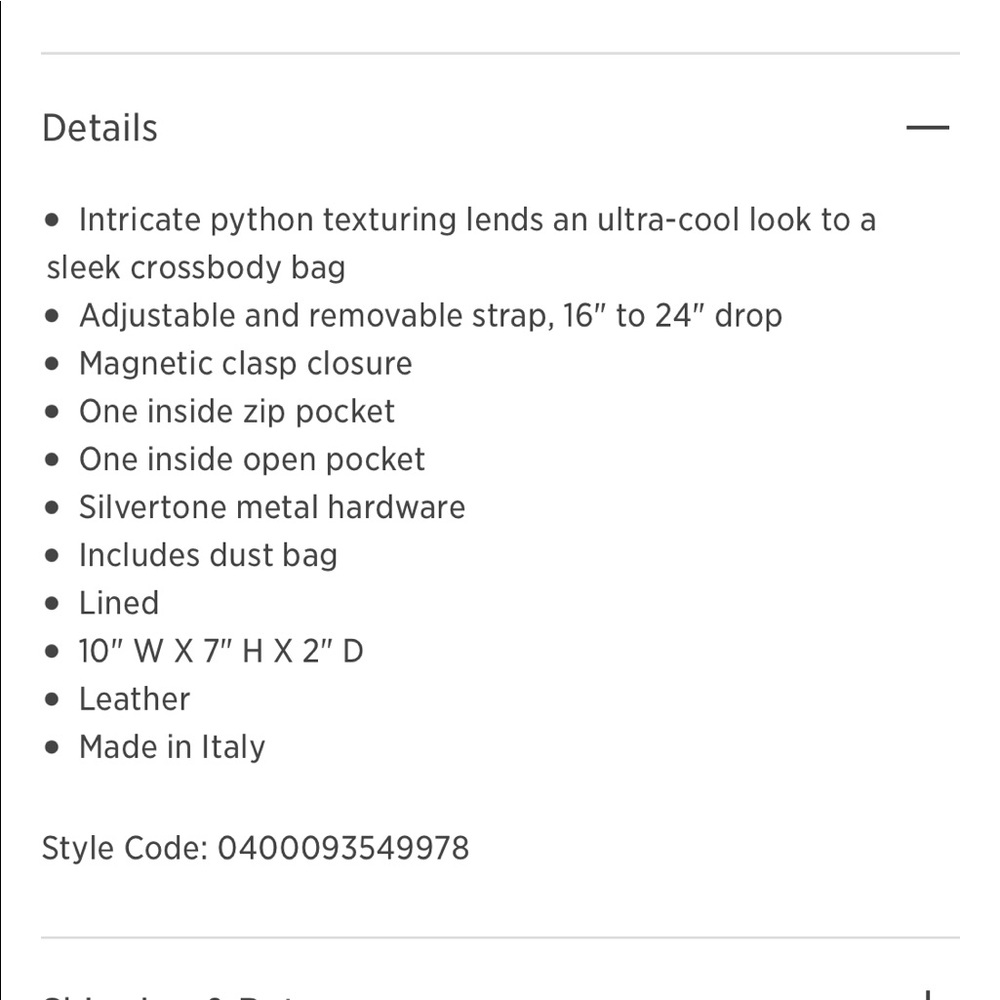 Vince Mod V Python-Embossed Crossbody Bag - image 4